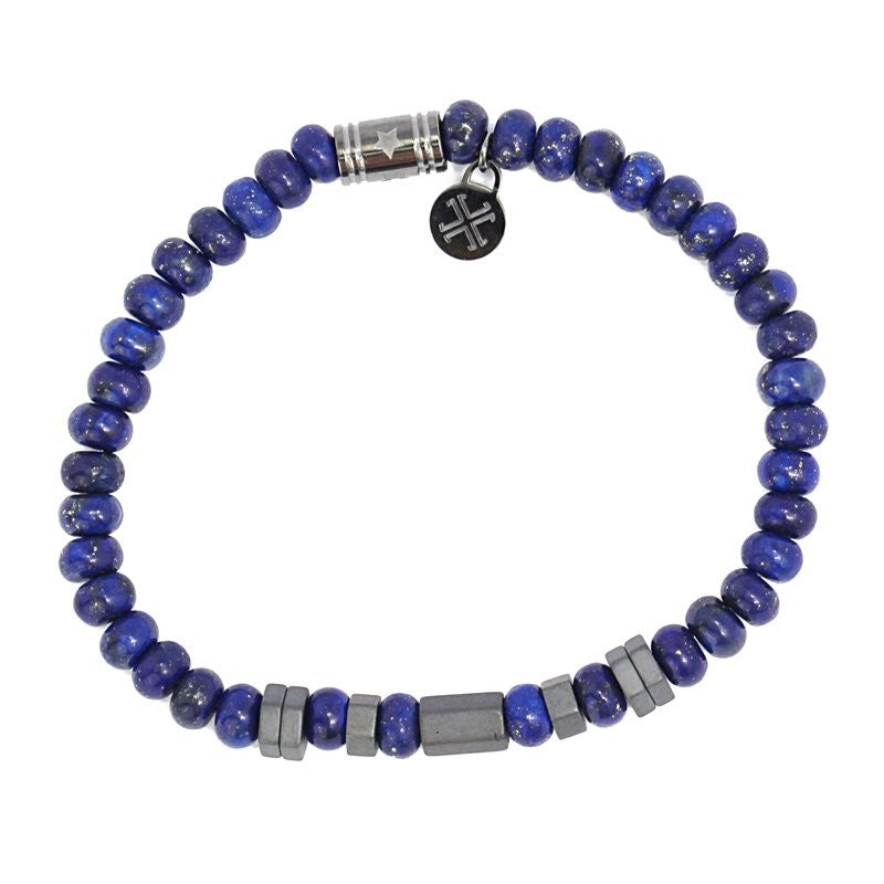 BPU322   PULSERA DE HOMBRE CON CUENTAS HEMATITA