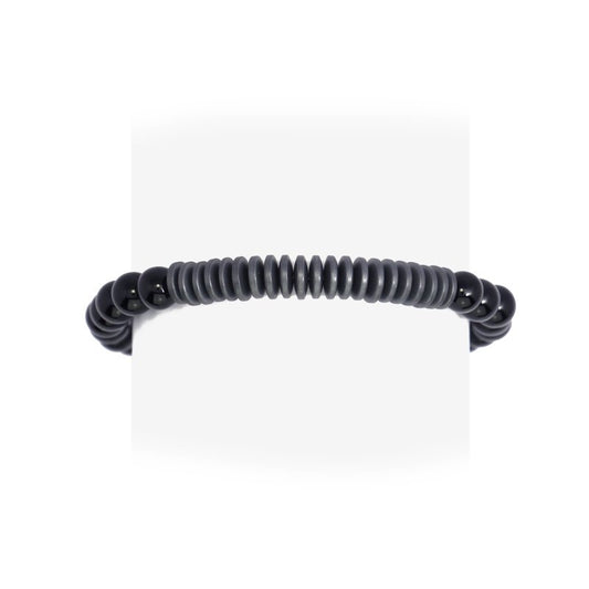 BPU325   PULSERA DE HOMBRE CON CUENTAS HEMATITA