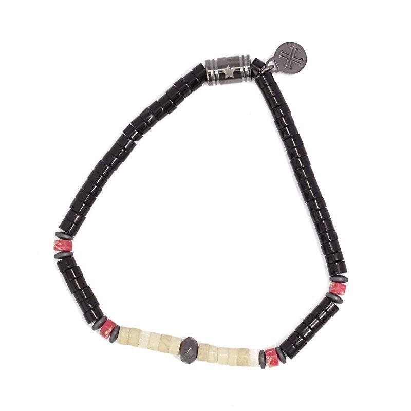 BPU327 PULSERA DE HOMBRE PIEDRAS